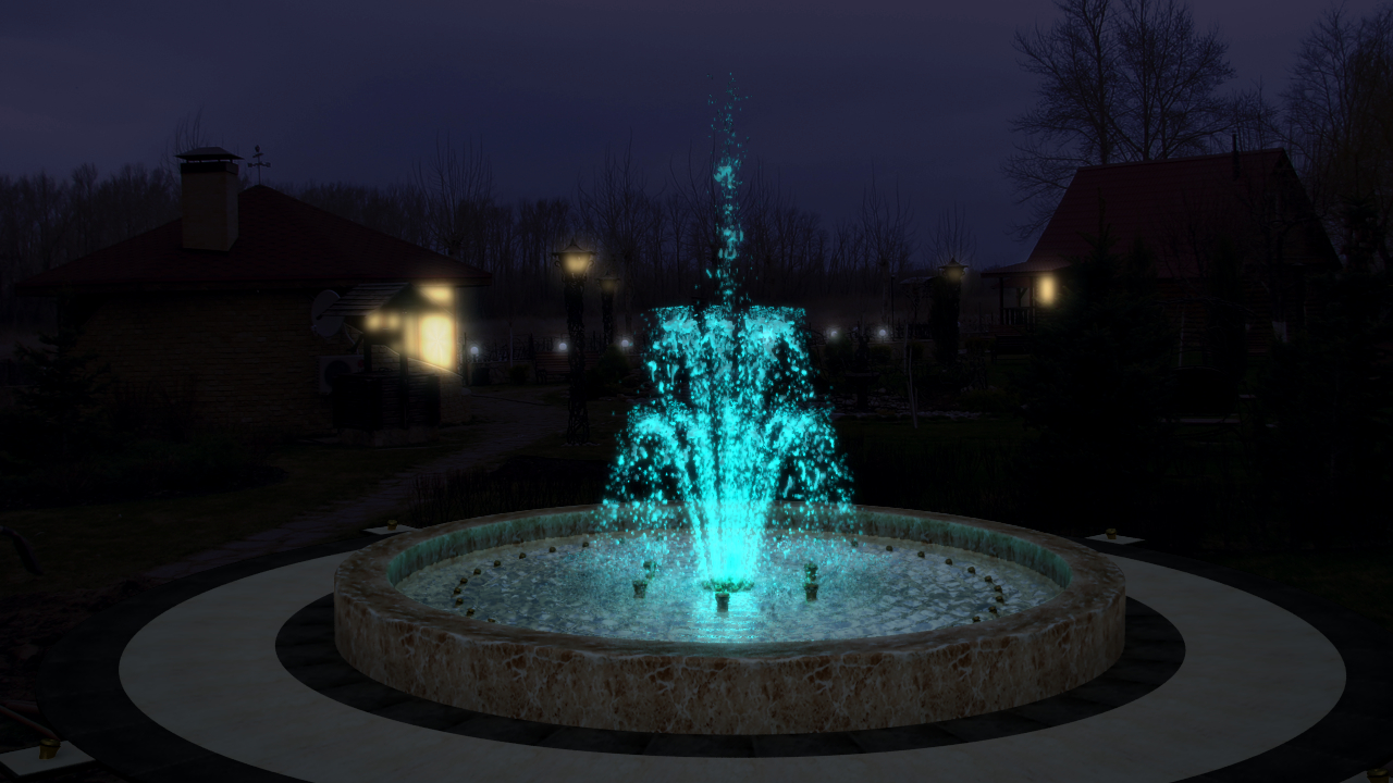 Визуализация фонтана